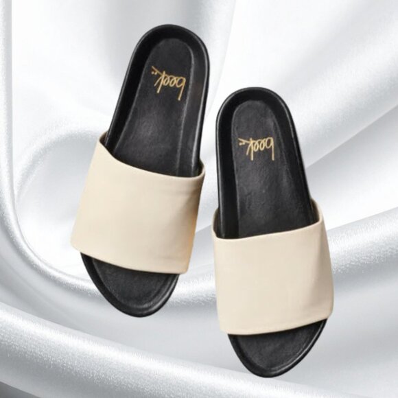 BEEK Albatross Cream Leather Platform Sandals Worn Once Like New Size 8 - Picture 5 of 17